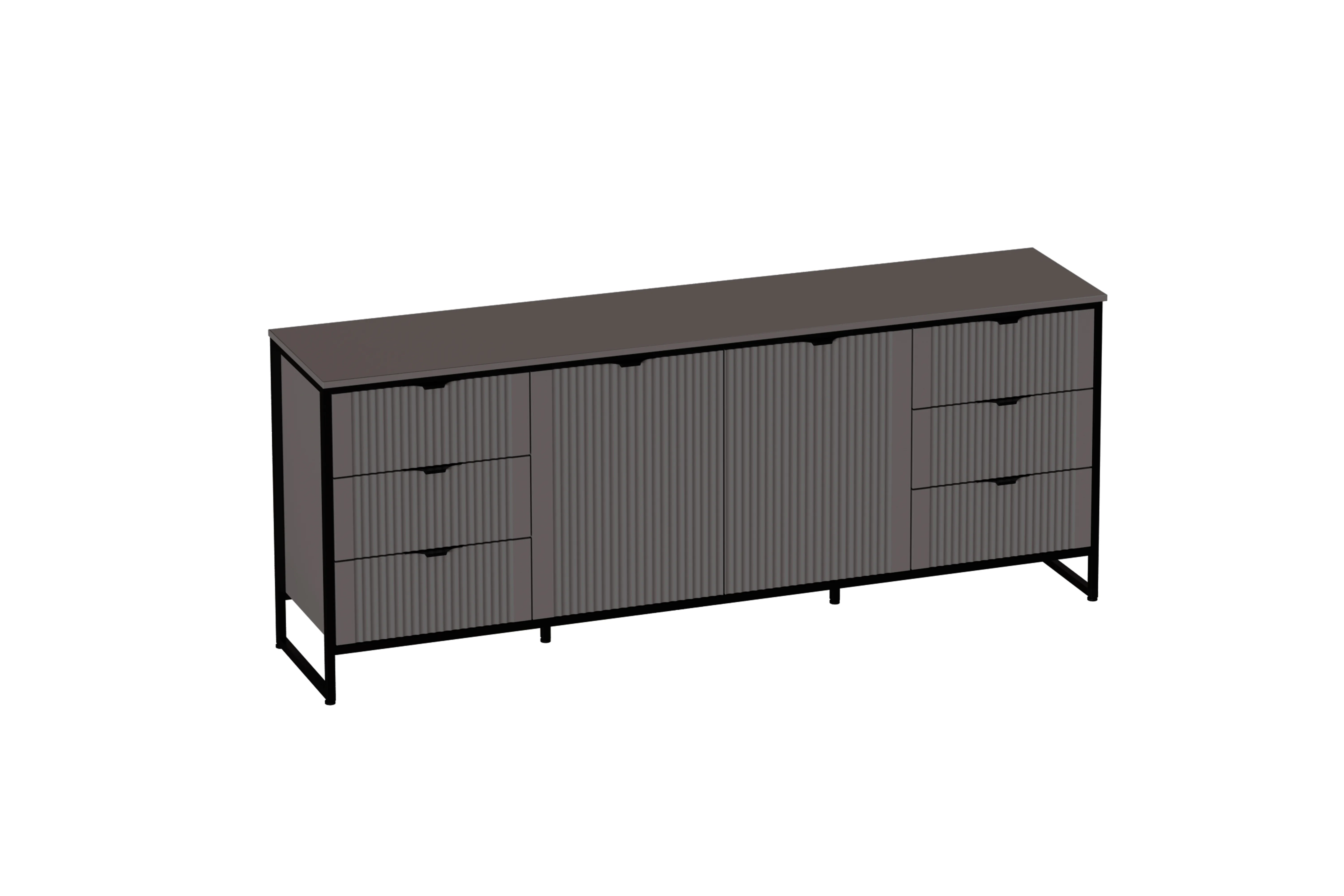 Тумба 2 дв 6 ящ "Нора" гостиная