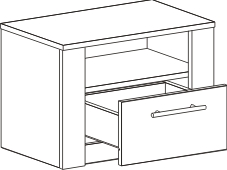 Тумба прикроватная "Элана" спальня Персидский жемчуг