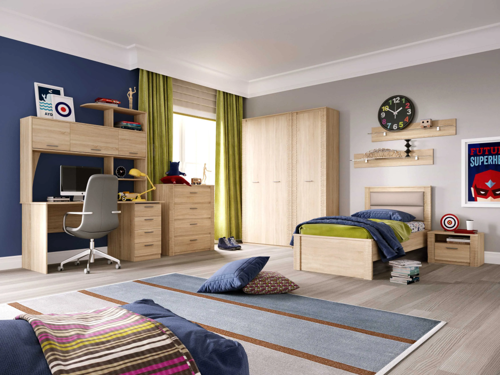 Гарнитур для молодёжной комнаты "Элана" Гарнитур для молодёжной комнаты "Элана"