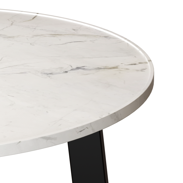 Стол журнальный "Брион" D680 Мрамор наполи софт