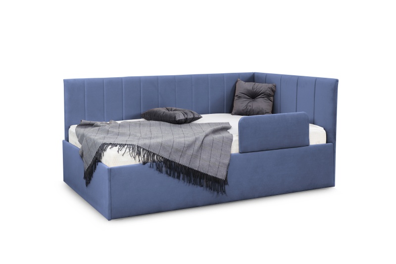 Кровать "Хеппи-2" Вариант 1 Мора деним