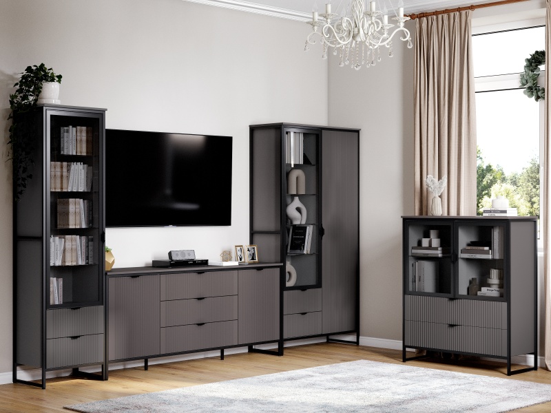 Модульная гостиная Нора" композиция #2 Графит